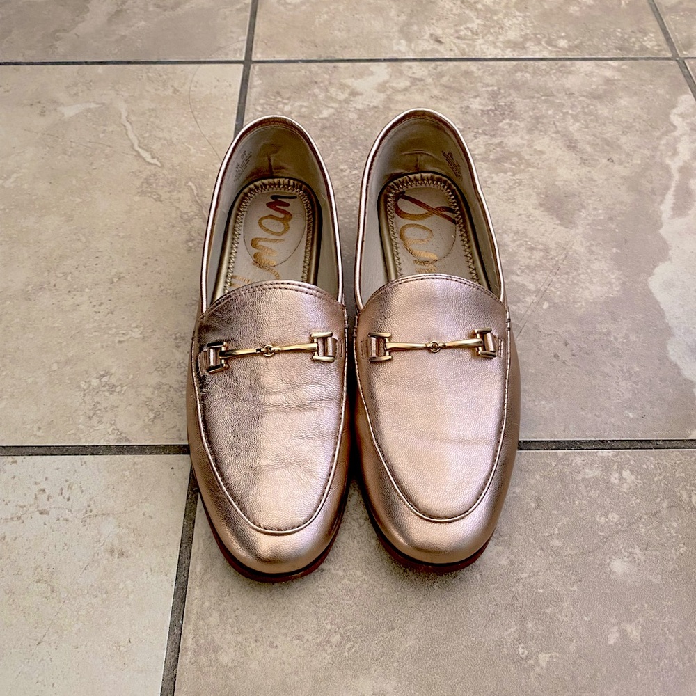 Sam Edelman loafers rose gold/light pink color